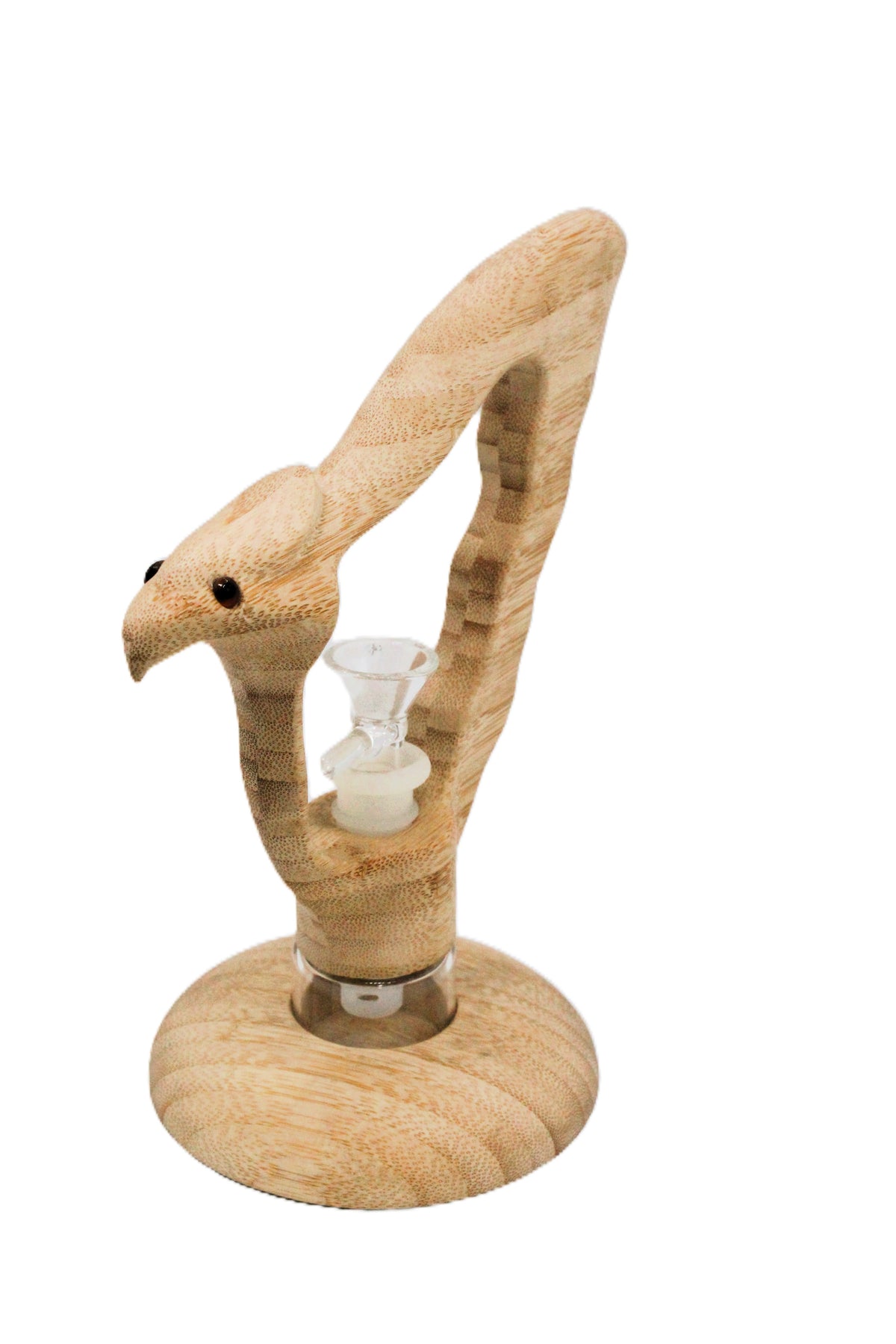 H212 Eagle Water Pipe – Wood-Style Sculpted Design