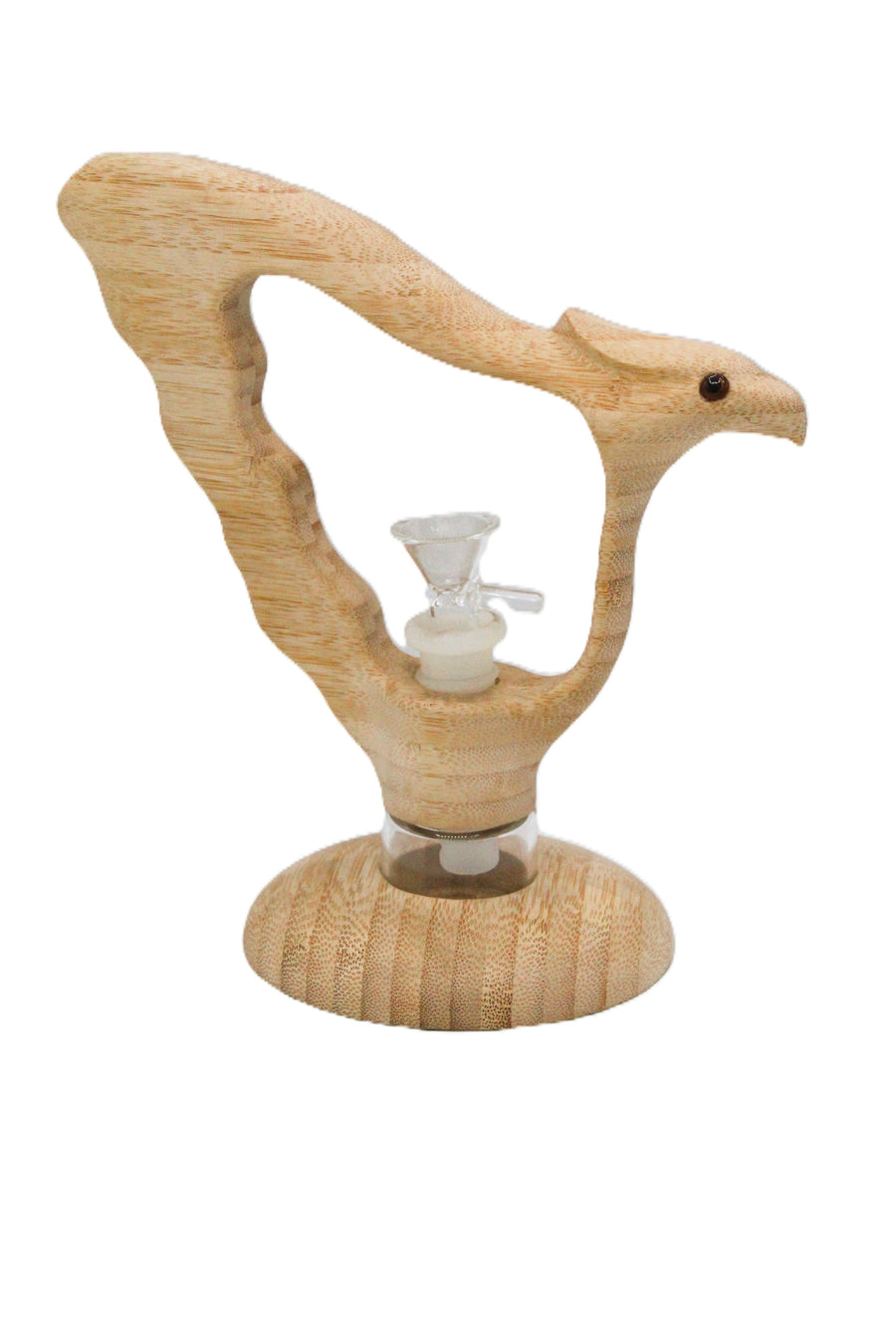 H212 Eagle Water Pipe – Wood-Style Sculpted Design