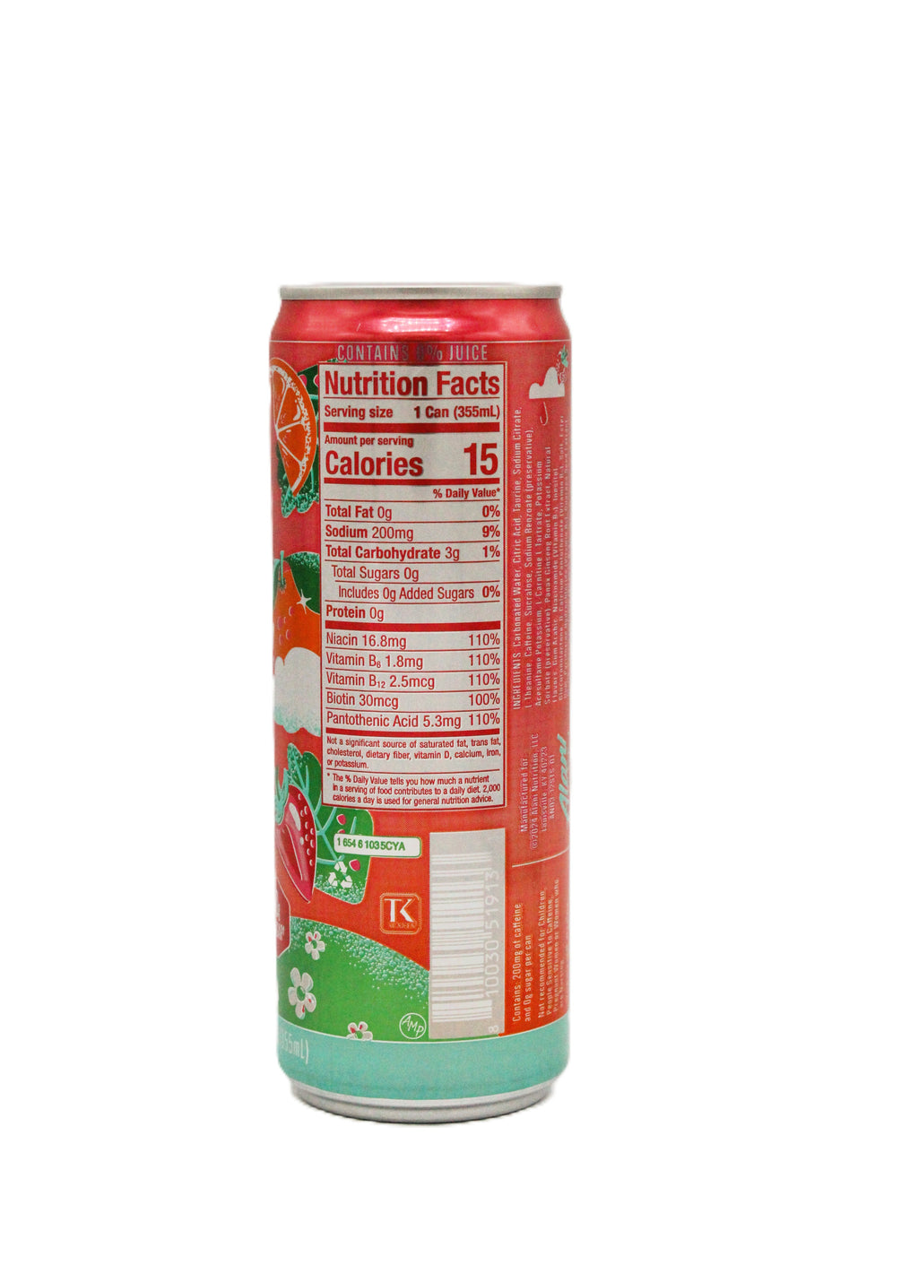 Alani Nu Energy Drink – Strawberry Sunrise – 12 Pack