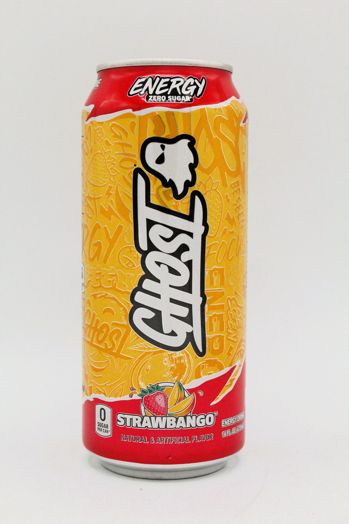 Ghost Energy Drink - Strawbango (16 fl oz, 12-Pack)