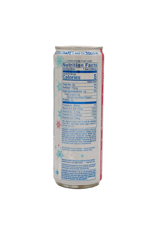 Accelerator Citrus Freeze Energy Drink, 12 oz Cans – 12 Pack