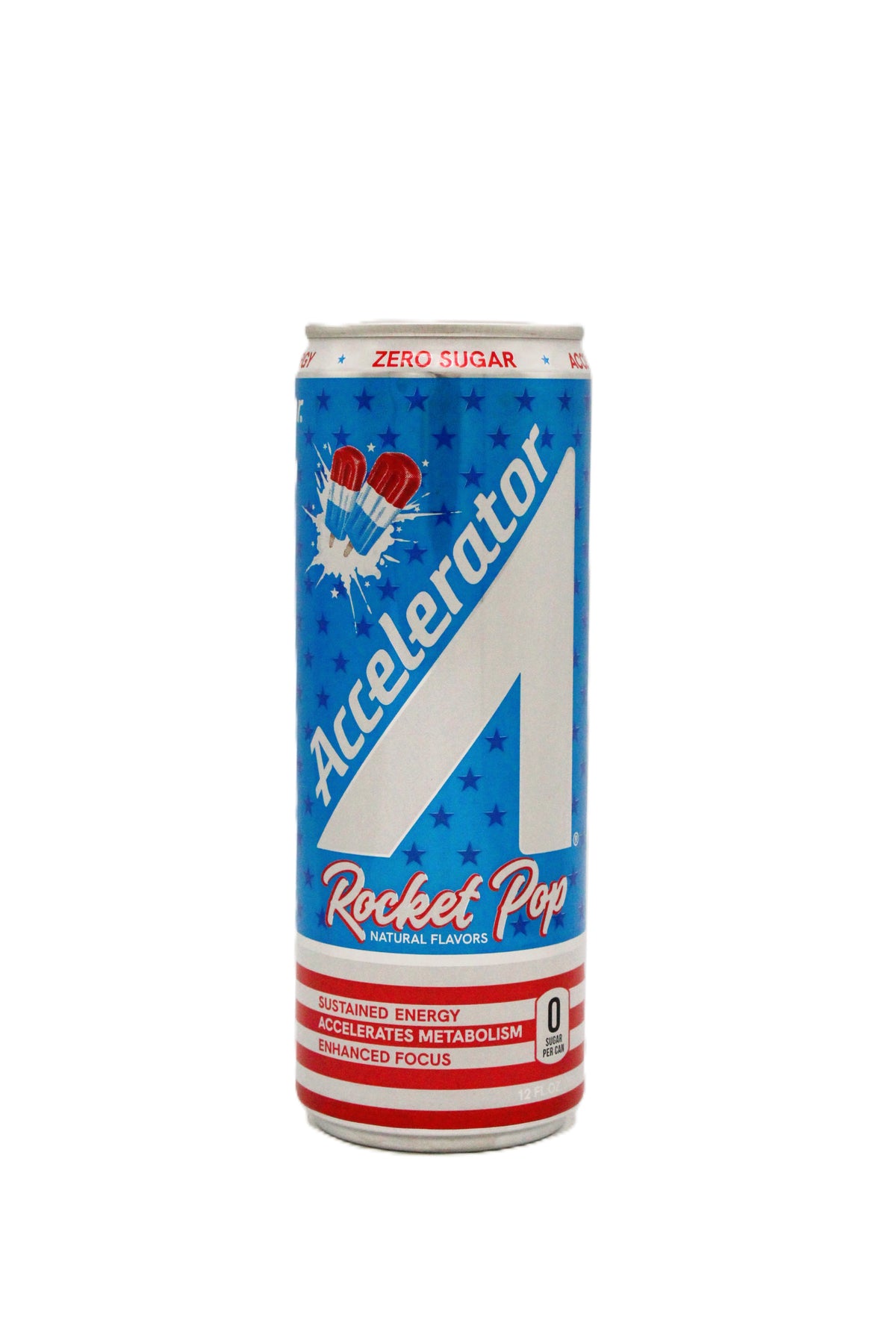 Accelerator Rocket Pop Energy Drink, 12 oz Cans – 12 Pack