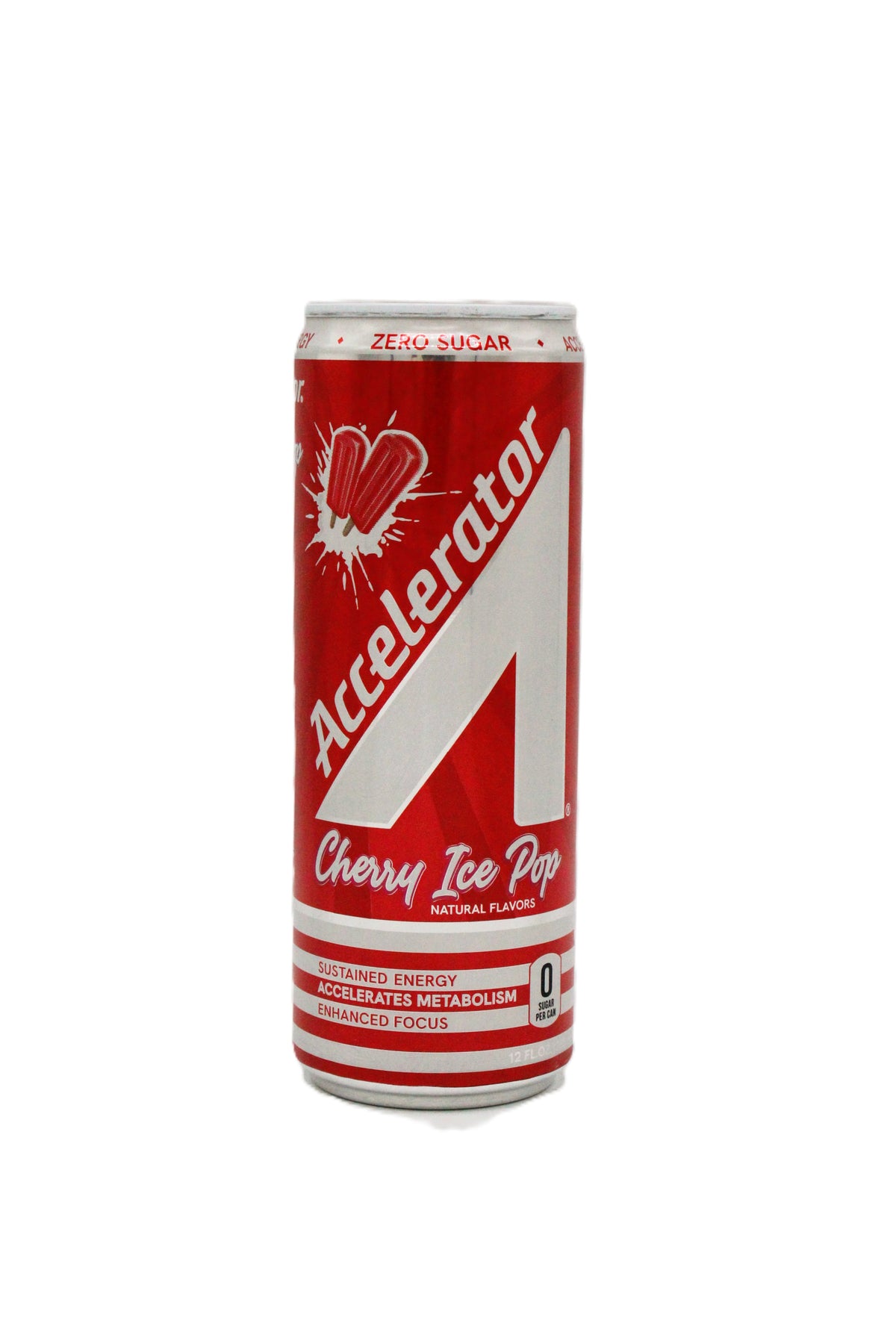 Accelerator Cherry Ice Pop Energy Drink, 12 oz Cans – 12 Pack