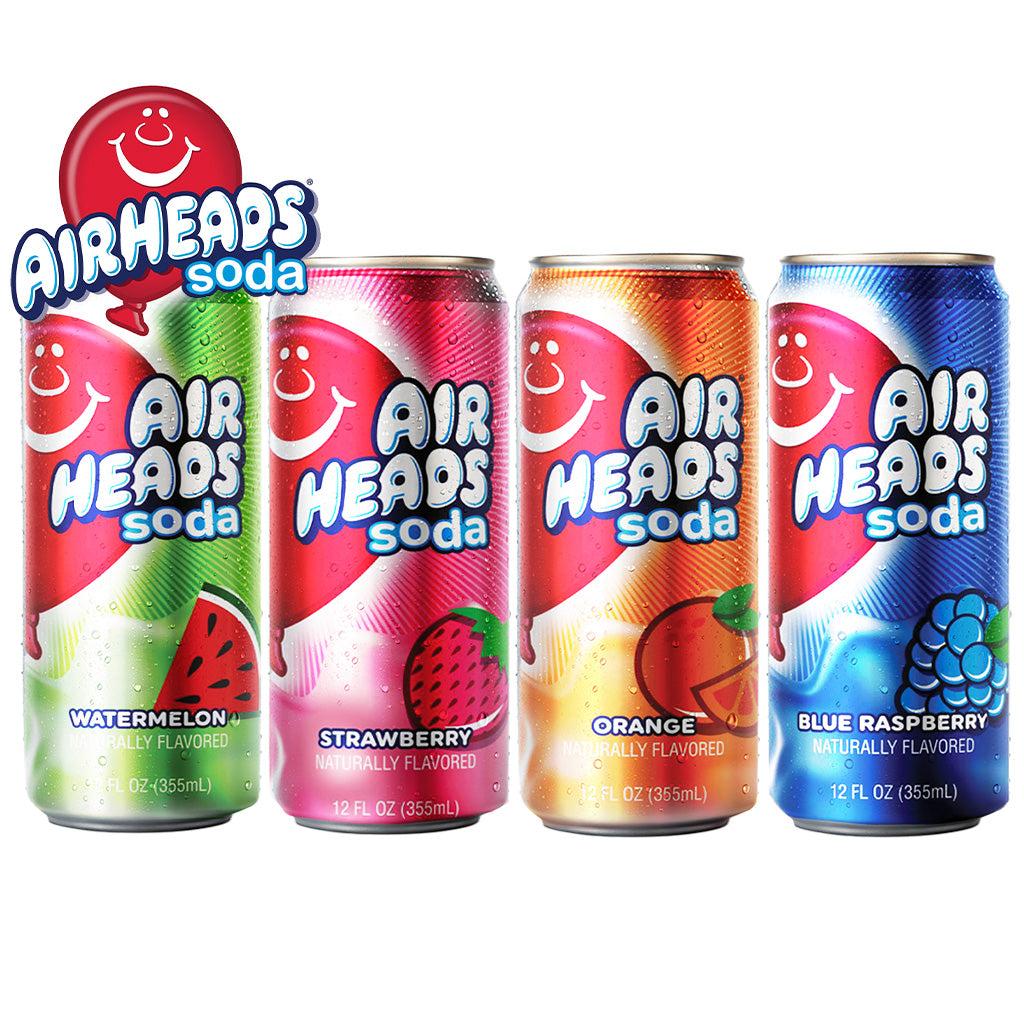 Airheads Soda 12 oz Cans – 12 Pack | Choose Your Flavor